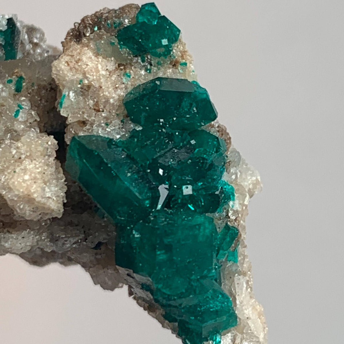 natural copper mineral dioptase tsumeb display