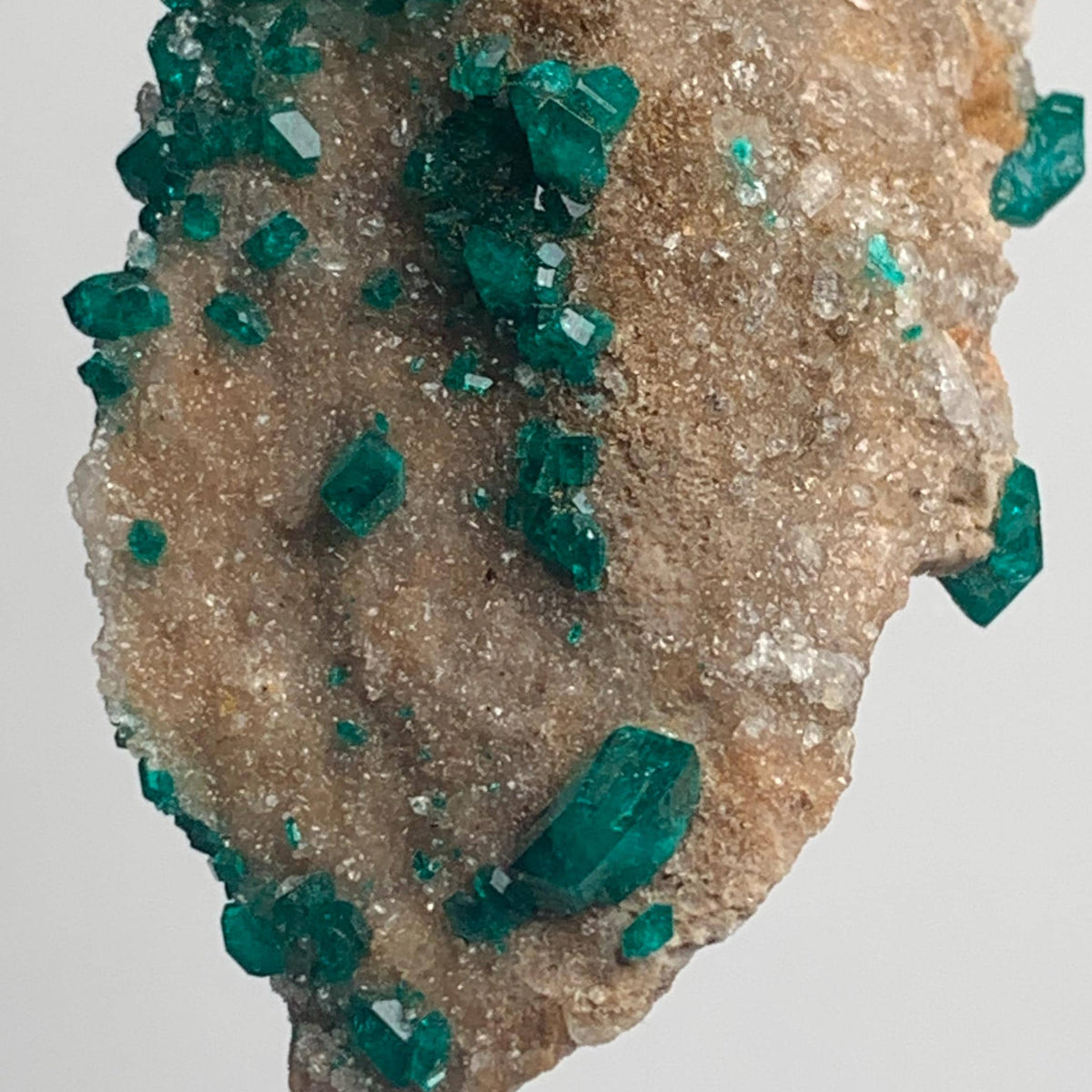emerald green dioptase specimen namibia locality