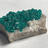 emerald green dioptase specimen namibia cabinet size
