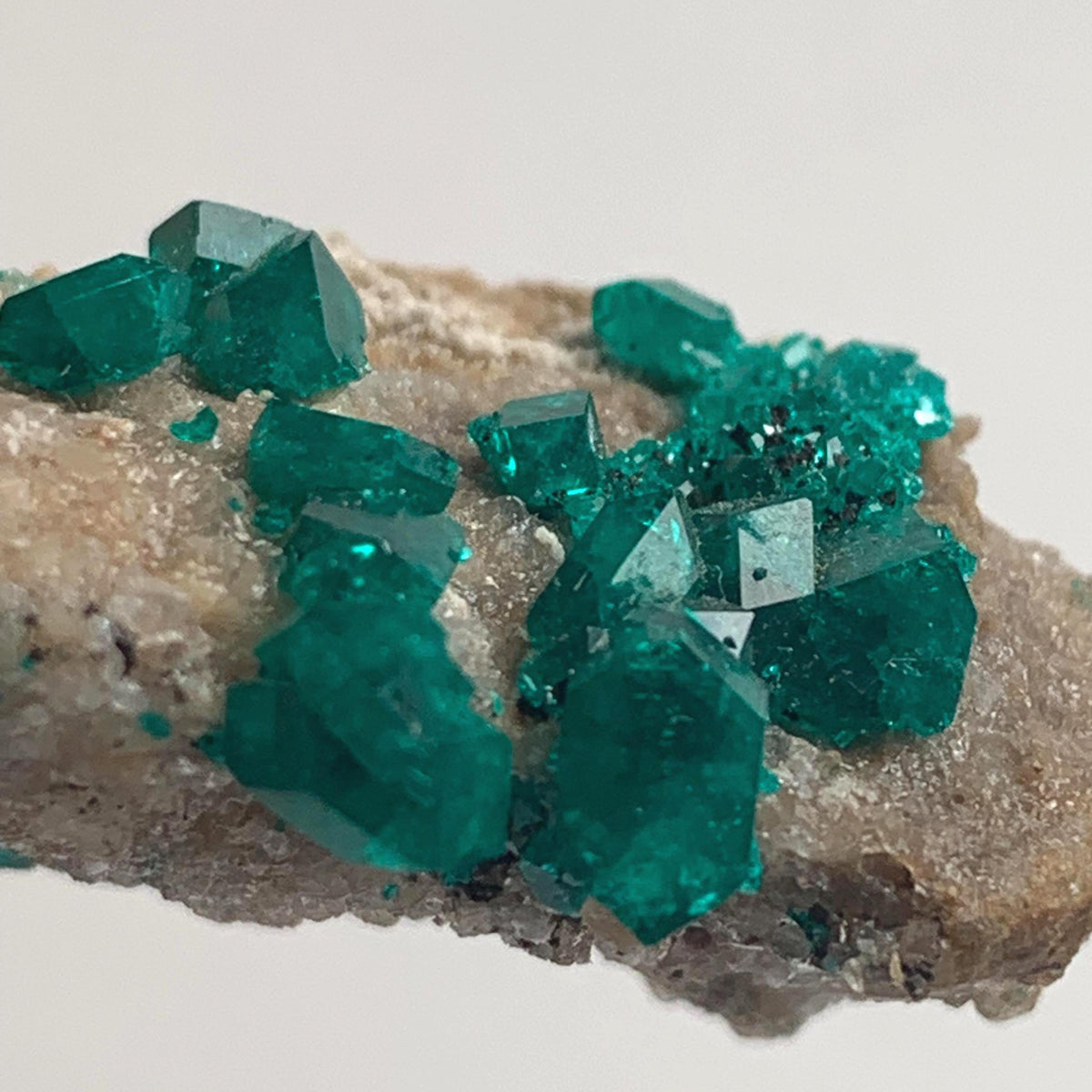 rare tsumeb dioptase mineral cabinet specimen