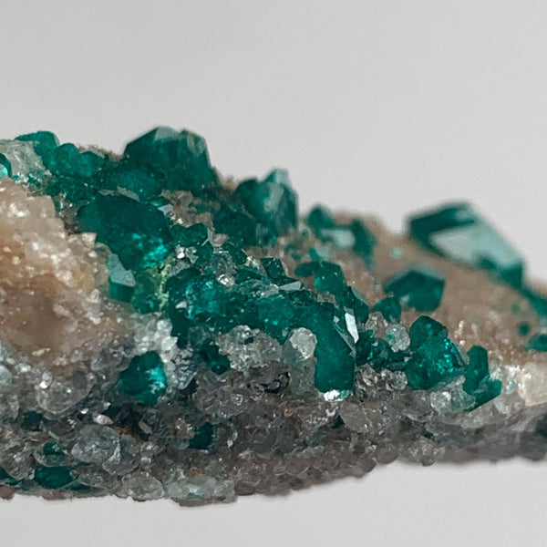 collector dioptase mineral specimen on matrix