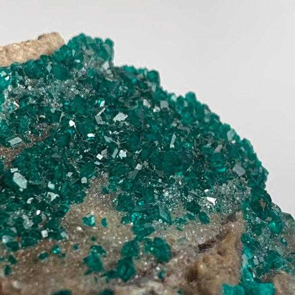 rare namibia dioptase specimen double crystal face