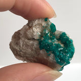 dioptase crystals on matrix tsumeb mine namibia