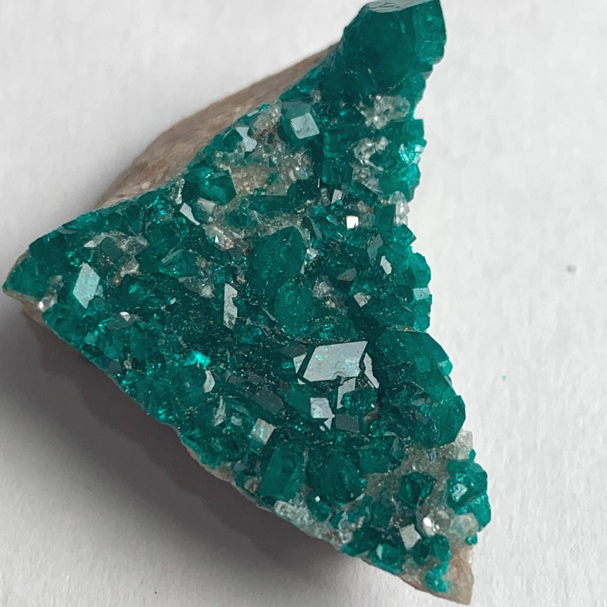 tsumeb mine dioptase completely covered surface