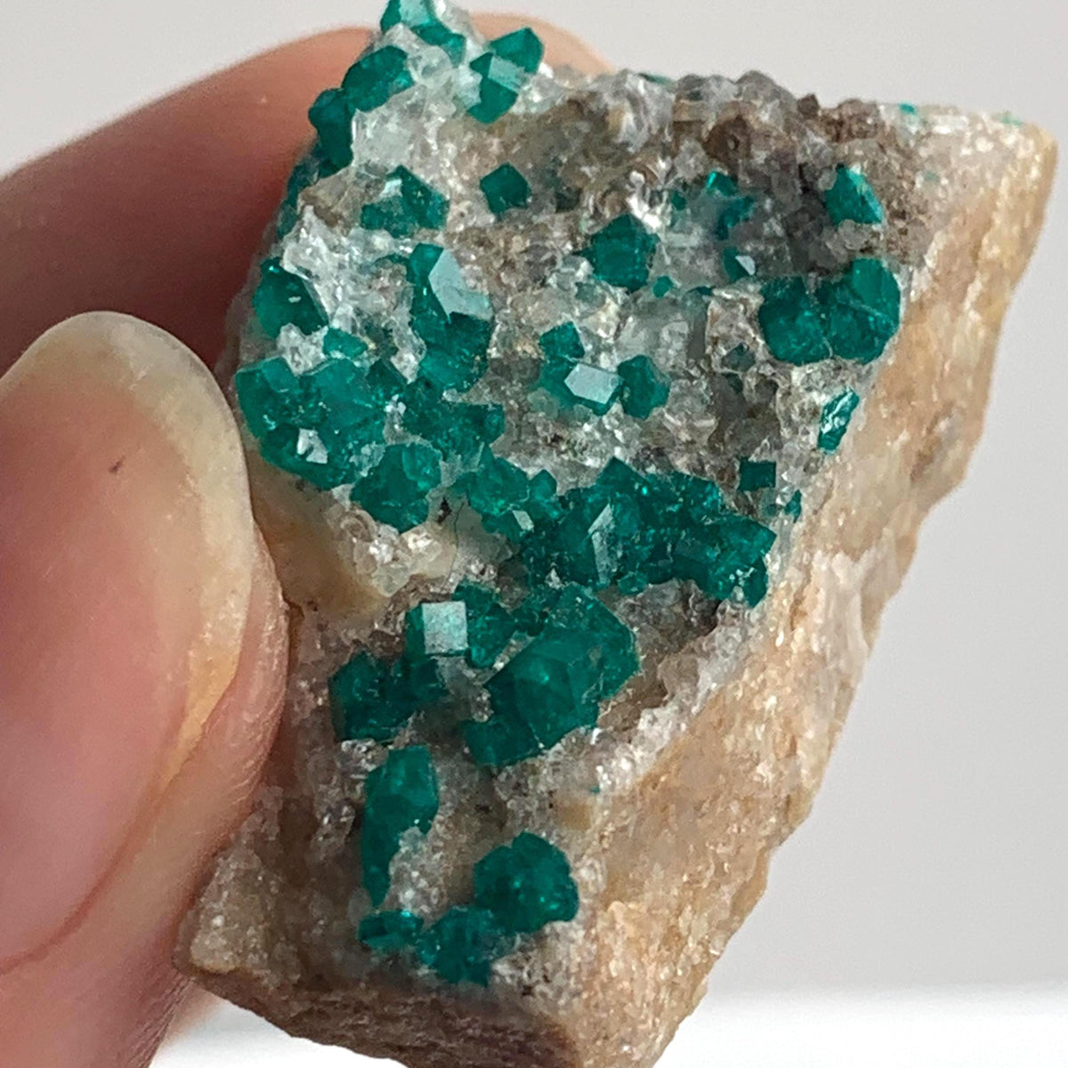 tsumeb dioptase cabinet mineral display specimen
