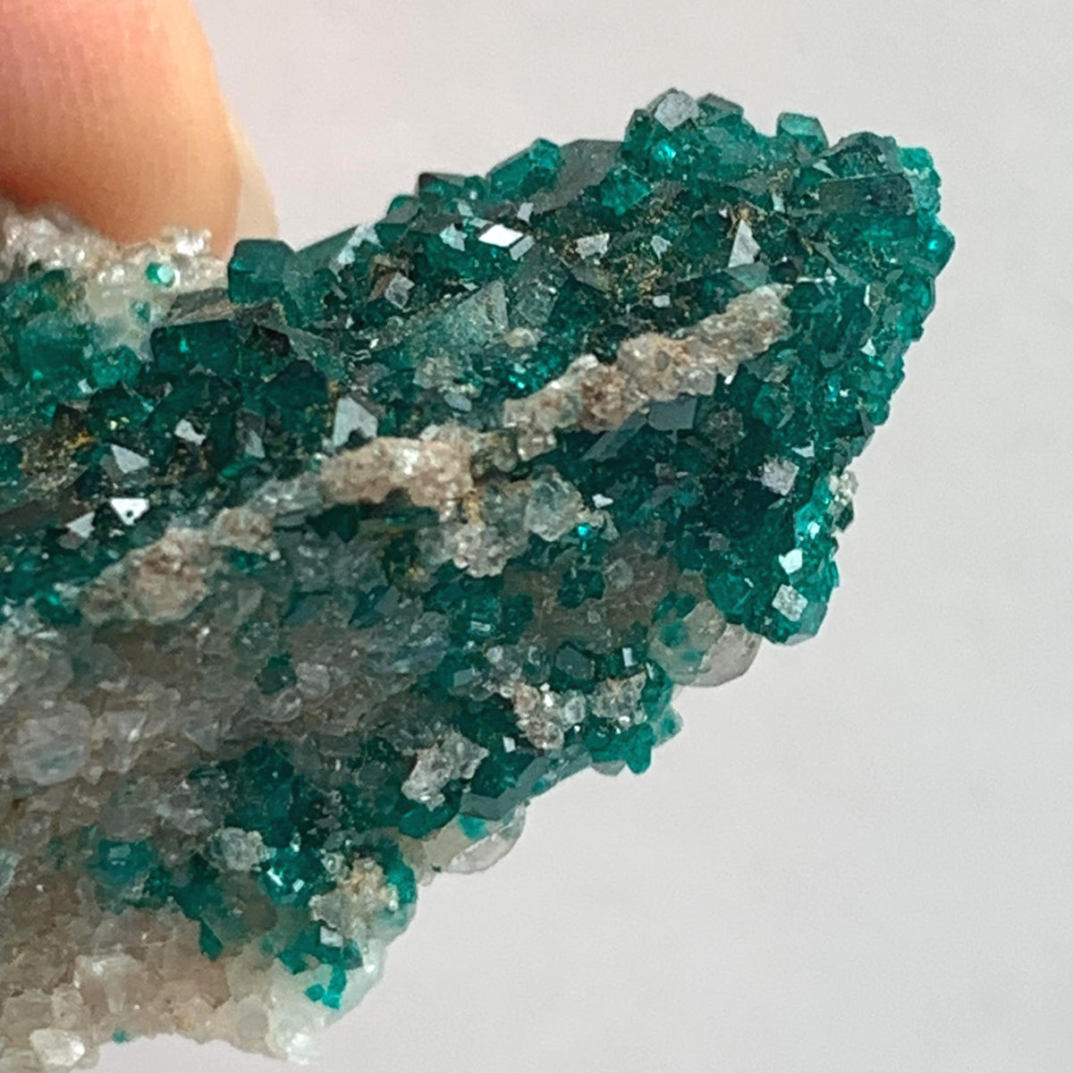 bright green dioptase crystal formation tsumeb