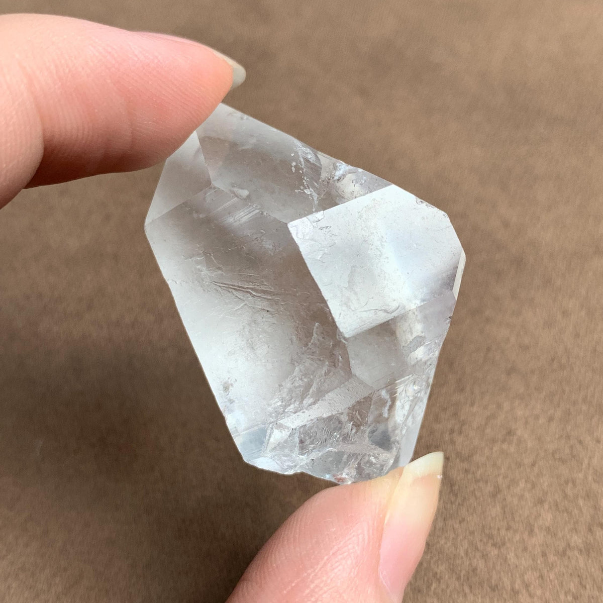 natural double terminated quartz thick piece