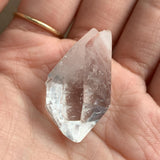 medium clarity quartz point natural crystal