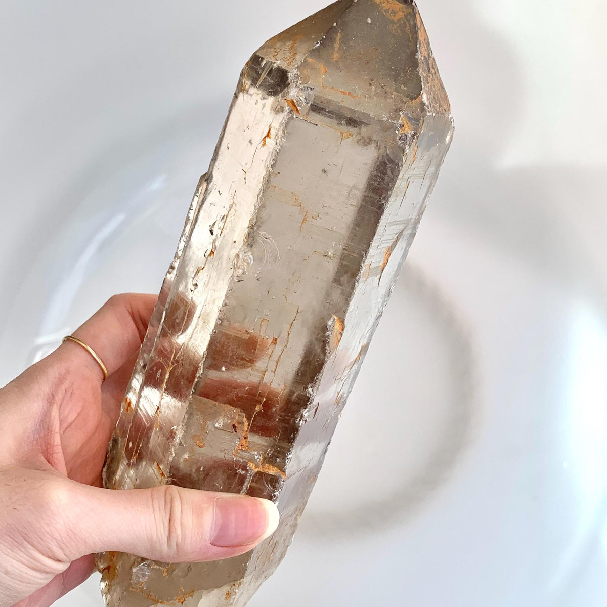 high clarity smoky quartz collector mineral