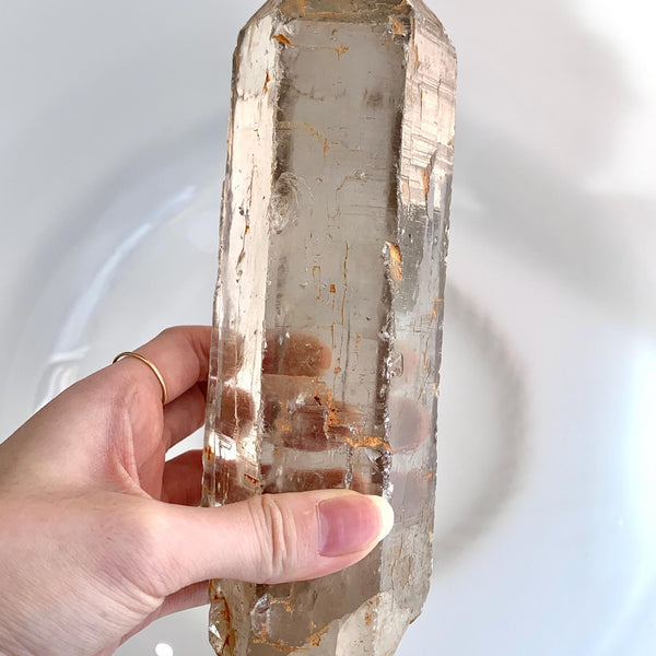 10 inch himalayan quartz crystal specimen