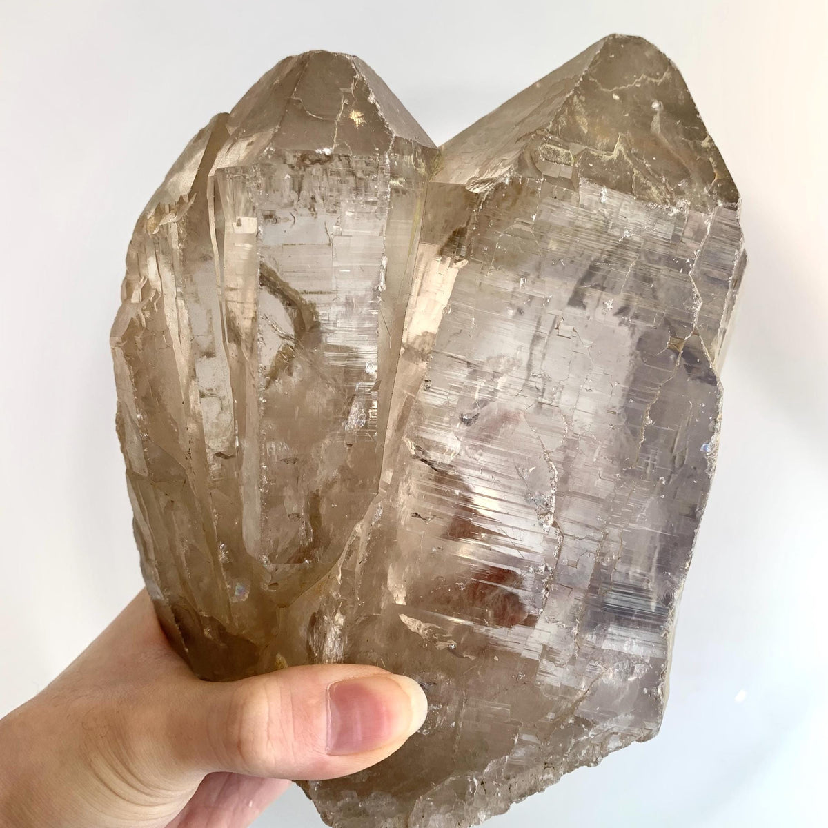 museum size himalayan quartz twin crystal