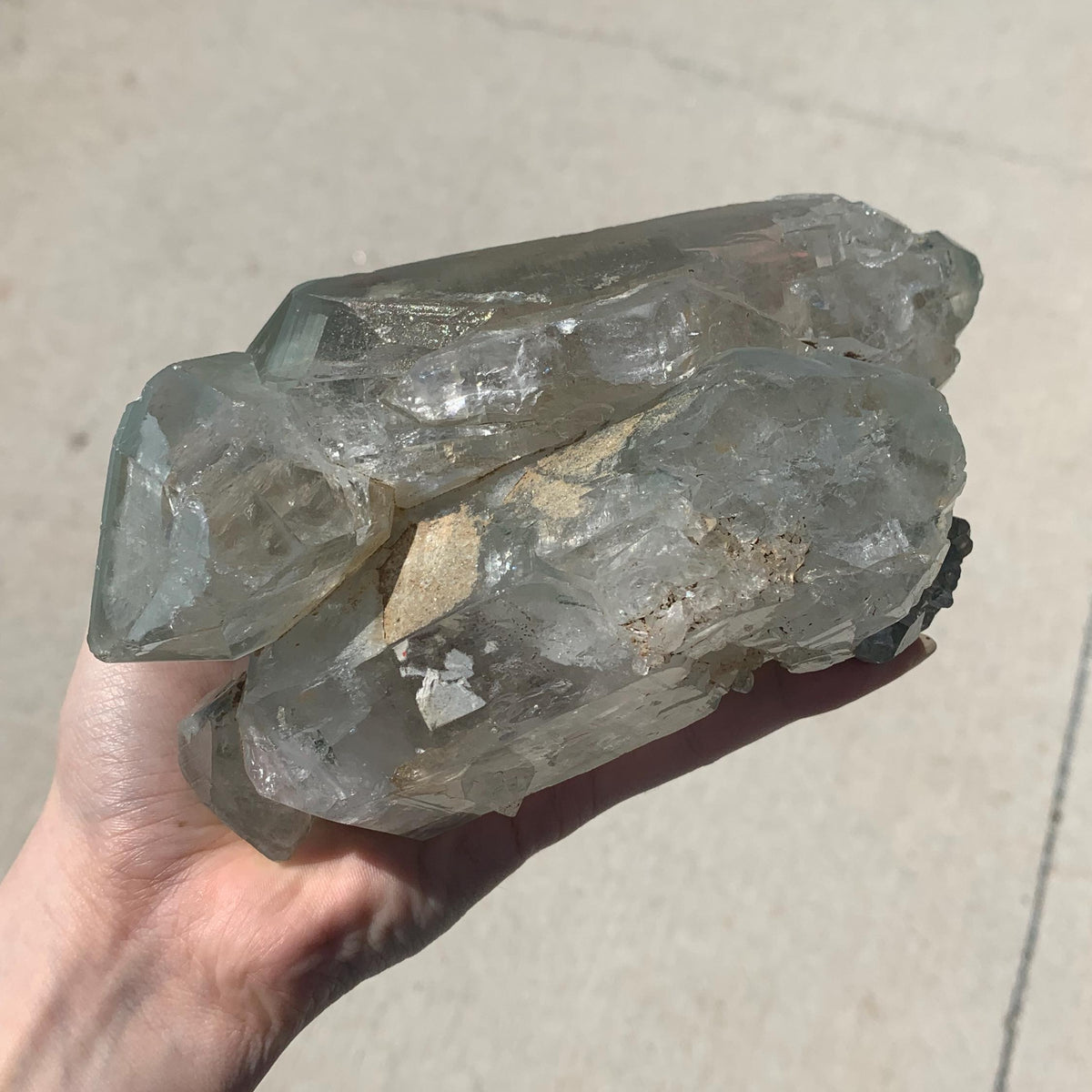 large himalayan green quartz specimen