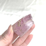 Natural Pink Spodumene Crystal Detail
