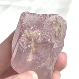 Clear Kunzite Crystal Close Up View