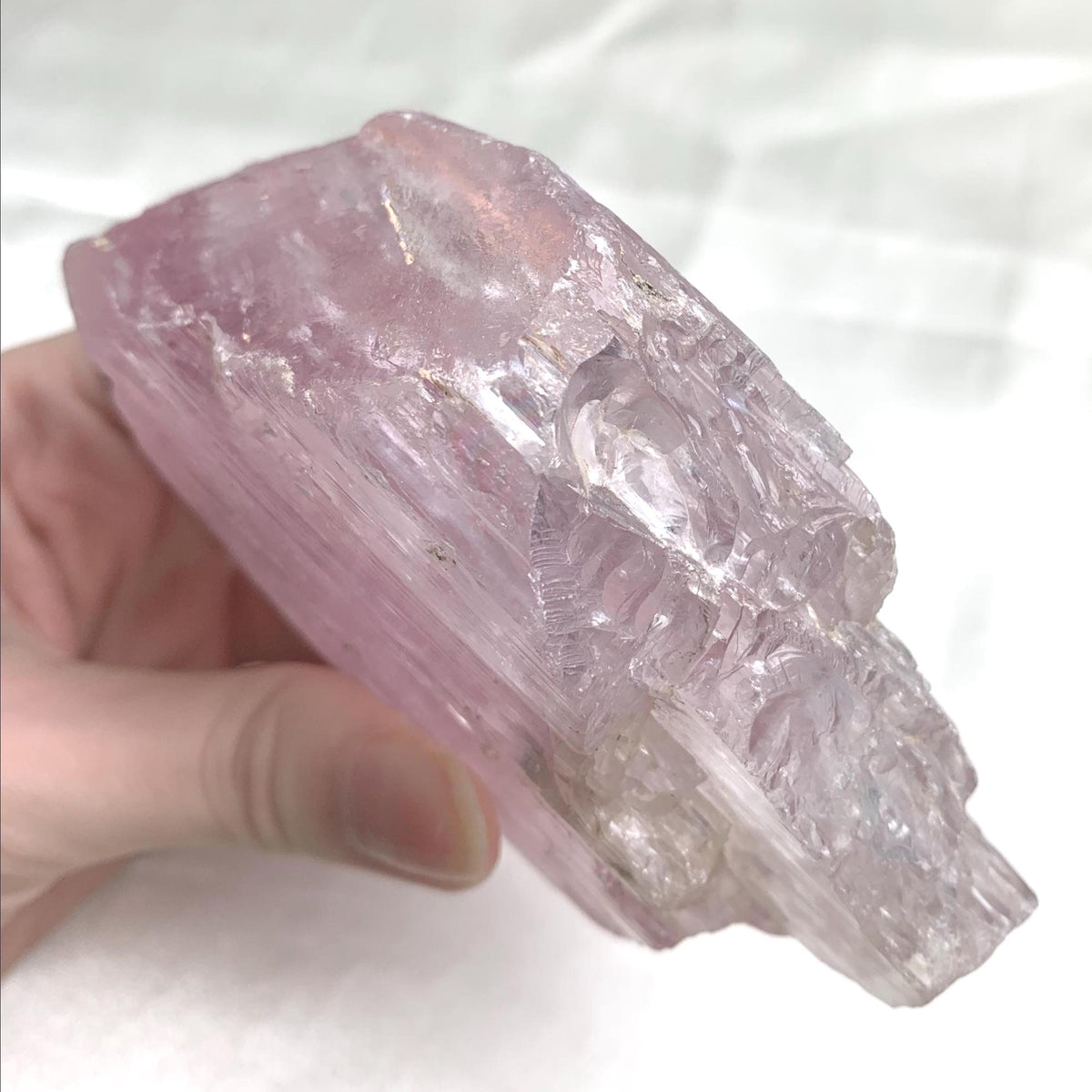 Kunzite Crystal Architectural Form Display