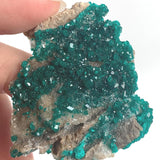 double sided dioptase crystals tsumeb mine namibia