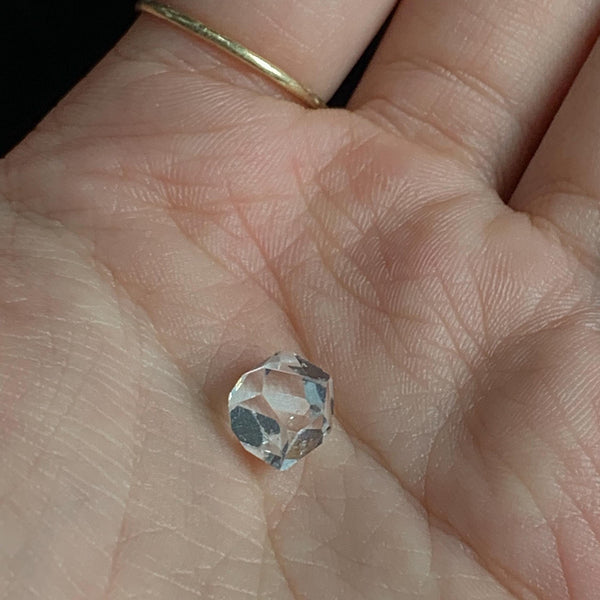 tiny clear quartz crystal sparkly