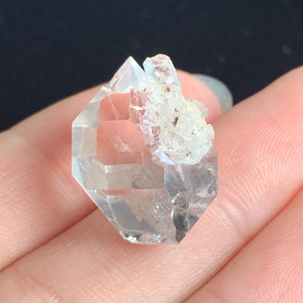 high clarity herkimer crystal specimen