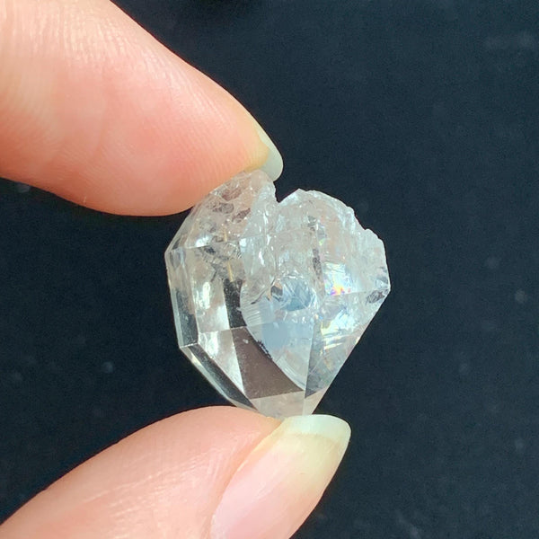 sparkly quartz with etched surface
