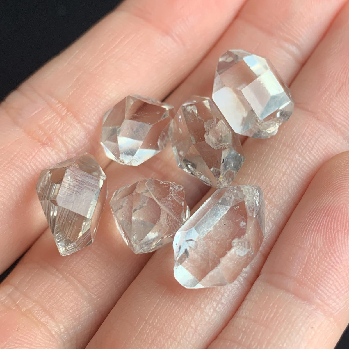 clear herkimer diamond raw quartz medium size