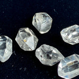 transparent herkimer diamond crystal detail