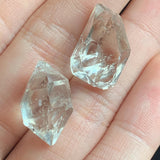sparkly natural quartz double point crystal