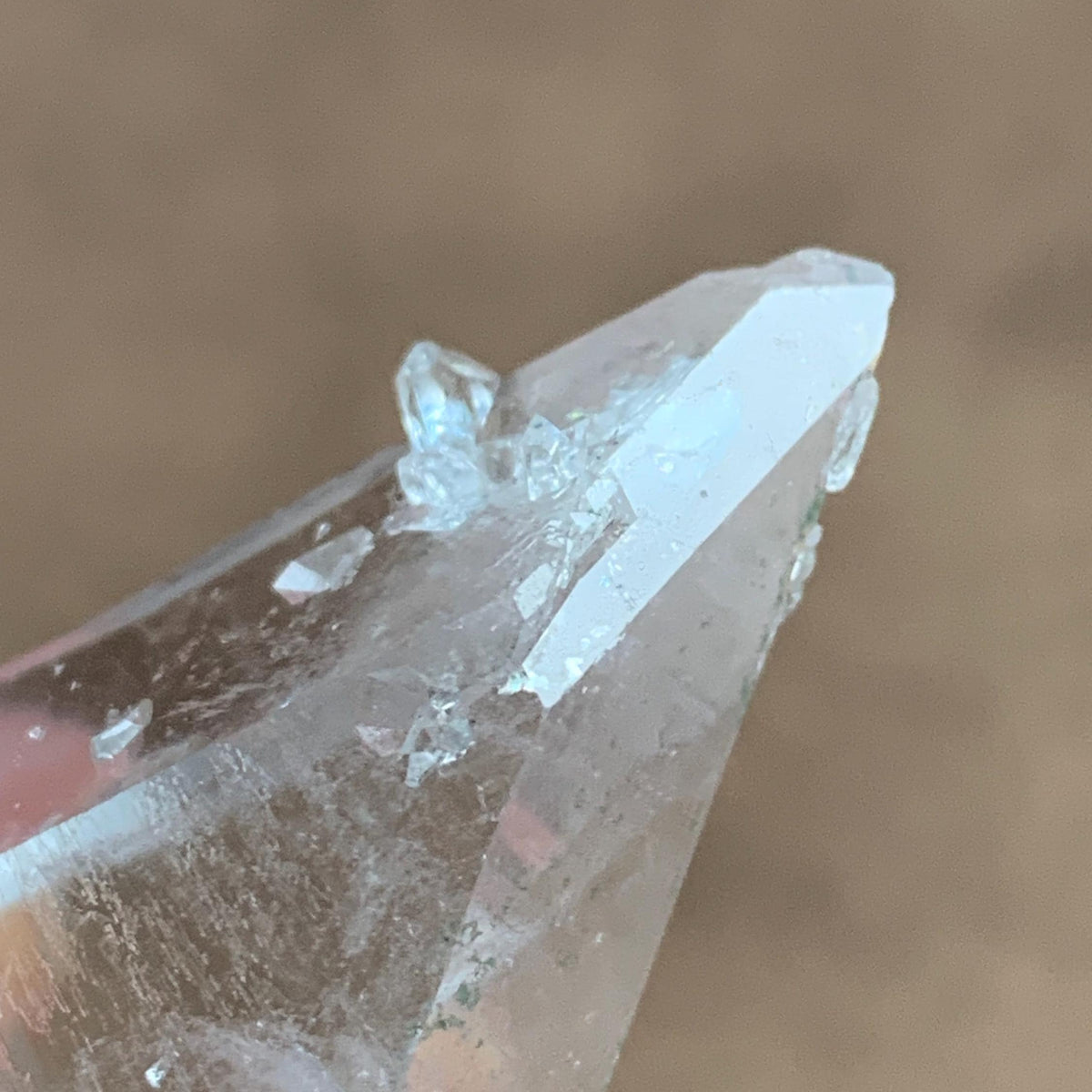 natural double terminated quartz long piece