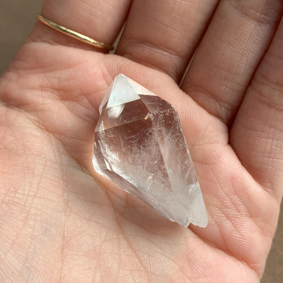 raw herkimer diamond balanced formation