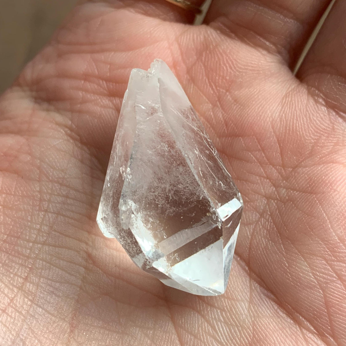 natural double terminated quartz small piece