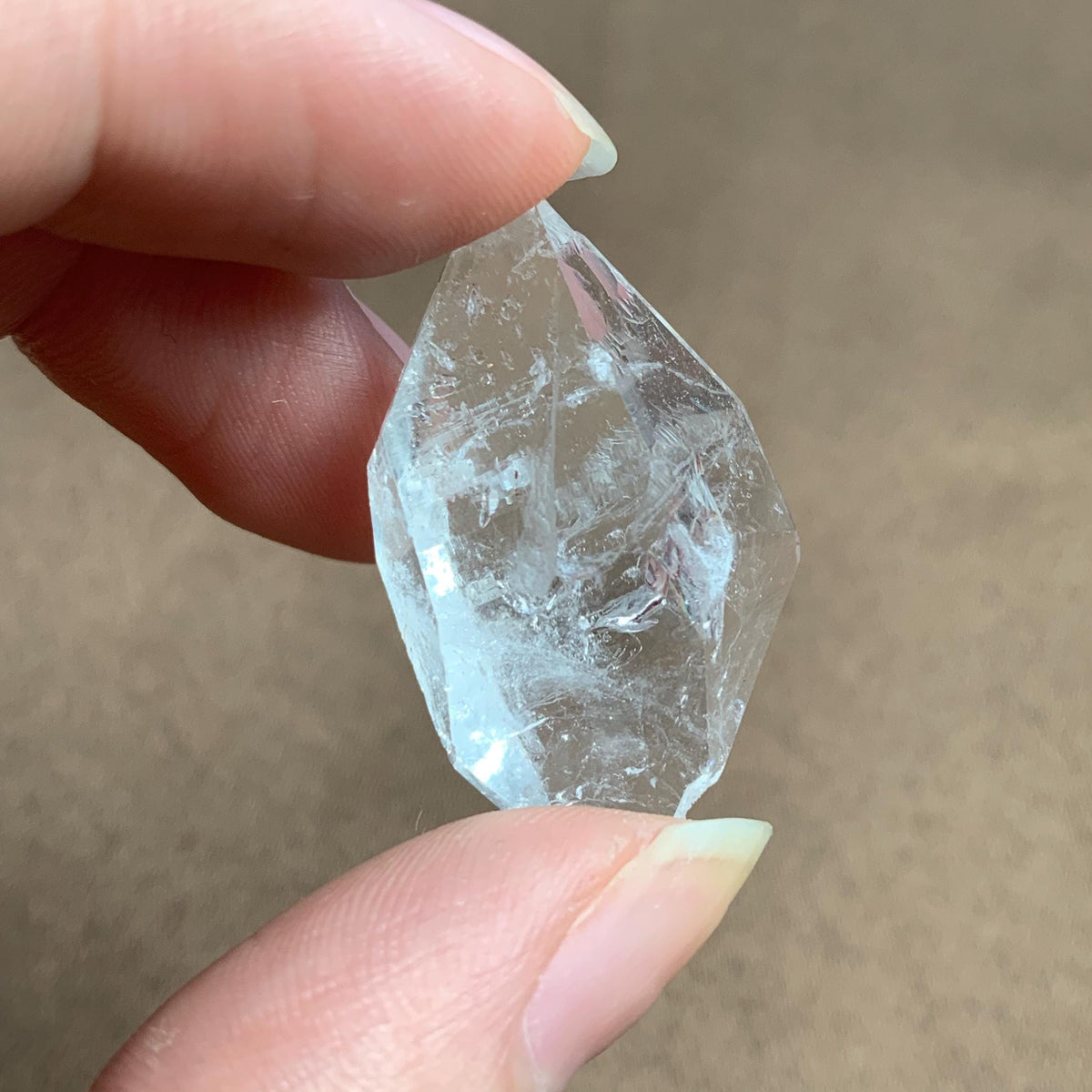 natural double terminated quartz crystal