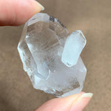 natural double terminated quartz with rider