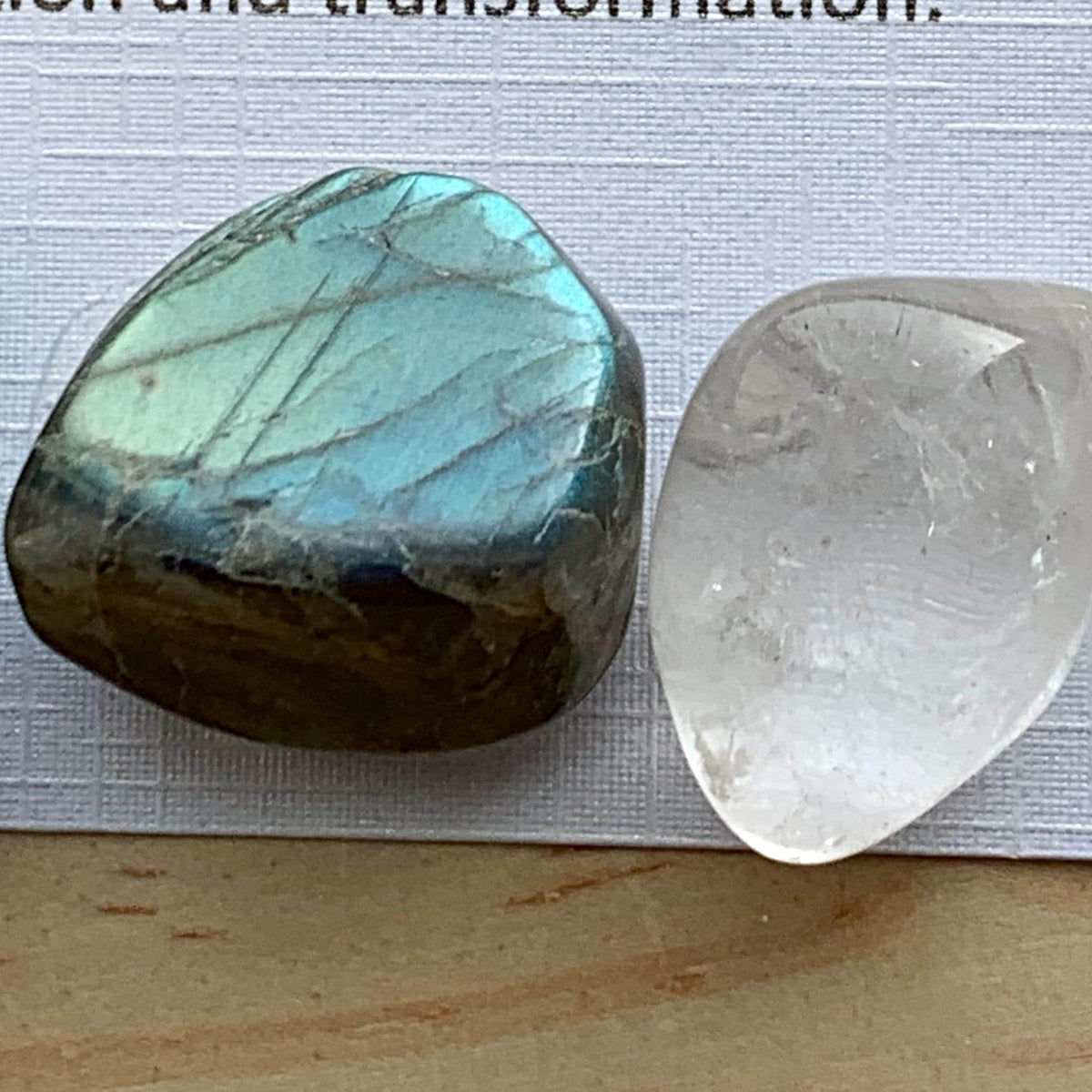 Healing Crystal Set, Intention Stones for Calm and Abundance, Spiritual Gift
