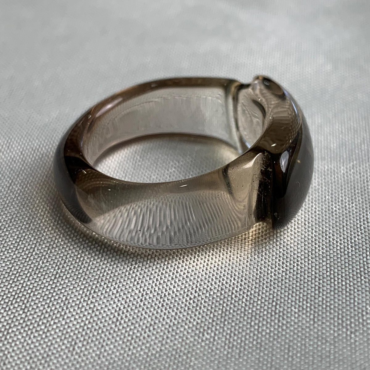 Boho designer smoky quartz statement ring for women