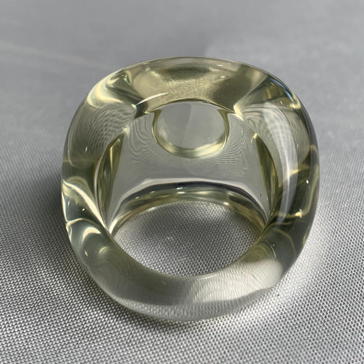 Luxury handcrafted yellow quartz statement ring for women