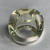 Luxury handcrafted yellow quartz statement ring for women