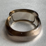 AAAA grade smoky quartz sculptural statement ring