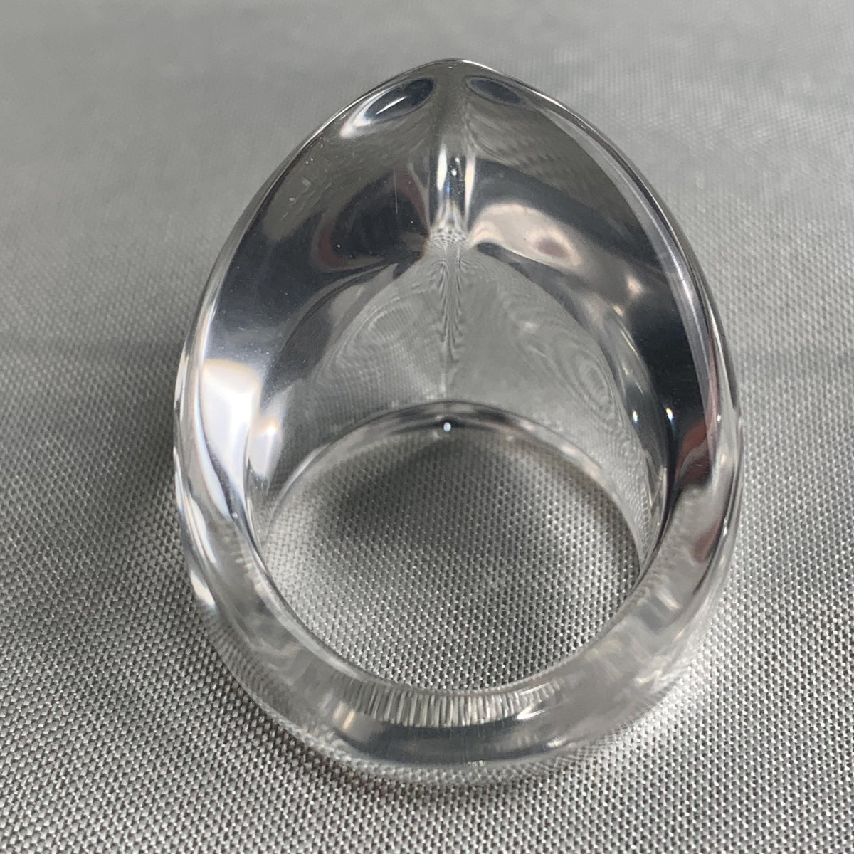 One of a kind clear quartz gemstone ring with bold proportions