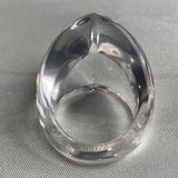 One of a kind clear quartz gemstone ring with bold proportions