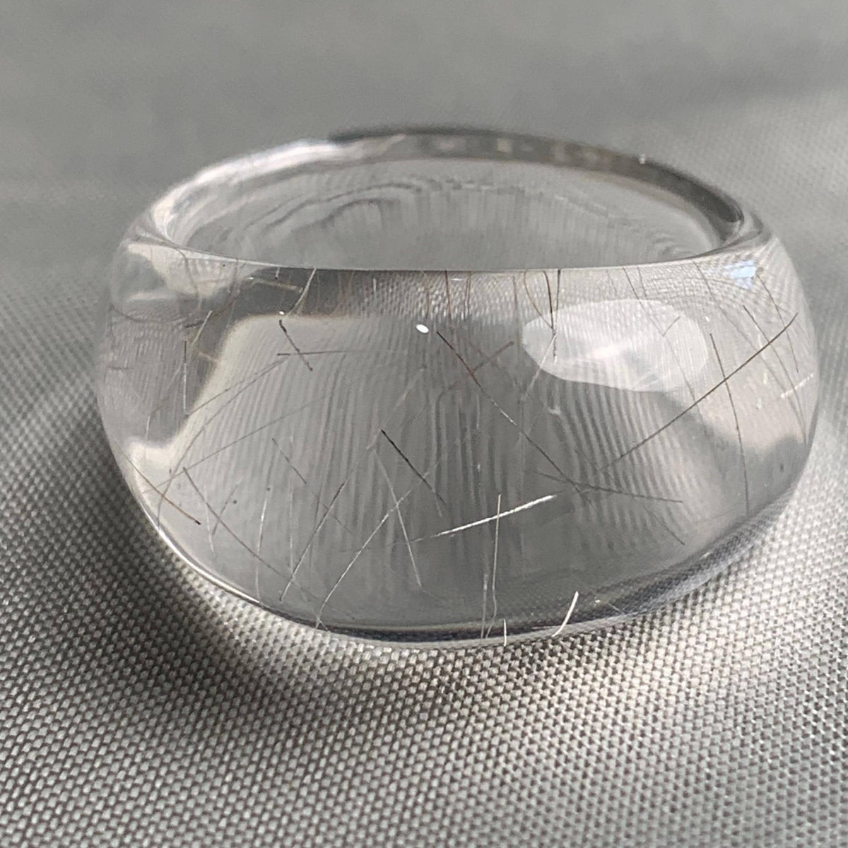 One of a kind rutilated quartz statement ring for women