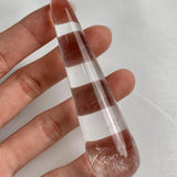 Tapered rounded quartz wand closeup