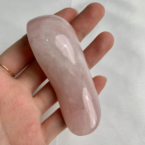 Curved crystal massage wand