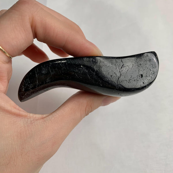 Black tourmaline acupressure wand stone