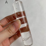 Natural clear quartz healing wand