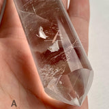 Smooth polished quartz wand