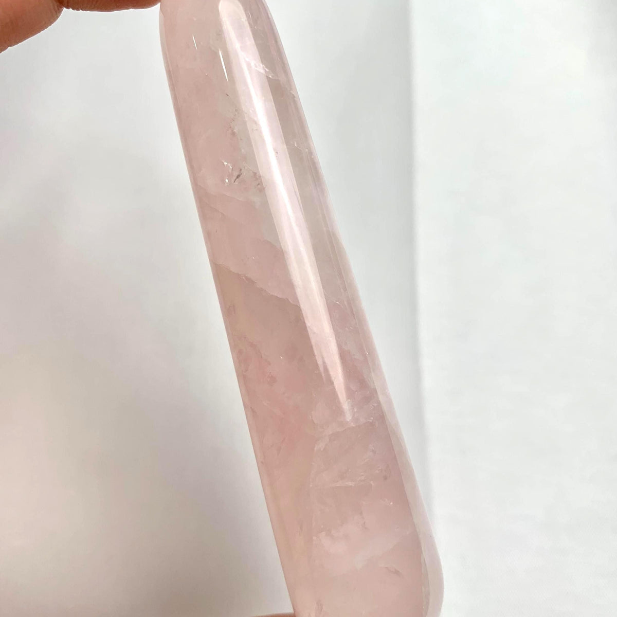 Rose quartz wellness crystal wand