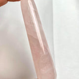 Rose quartz wellness crystal wand