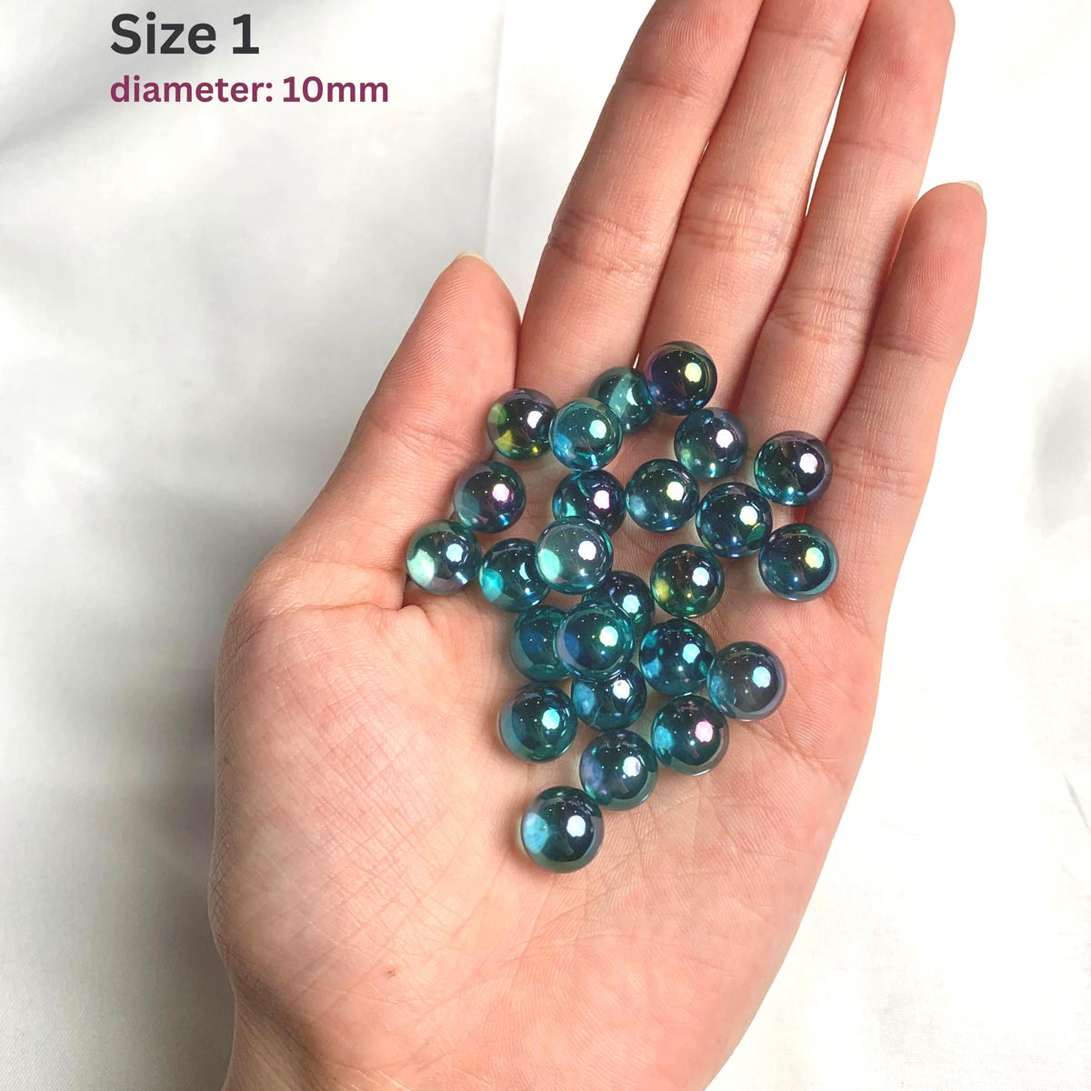 Aura quartz collector sphere size 1