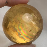 Collector quality honey calcite sphere specimen