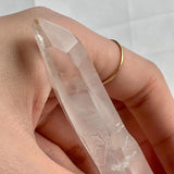 Unique Lemurian quartz mineral specimen weighing 43 grams with isis face formation