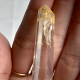 Golden Healer Clear Quartz laser point crystal wand high clarity